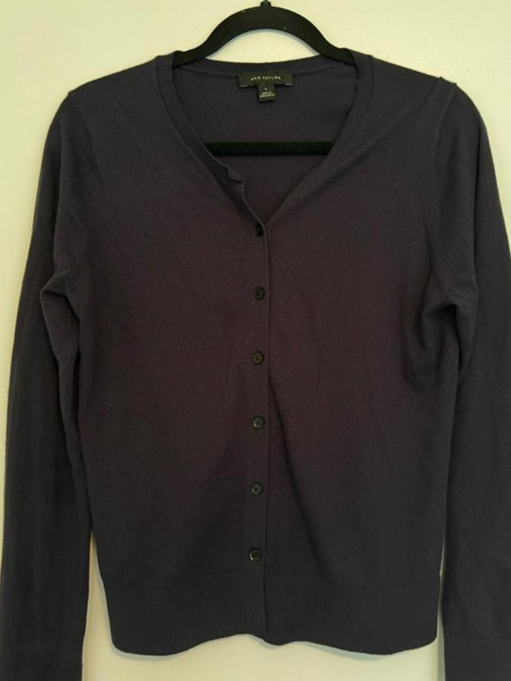 Ann Taylor Purple Cardigan Size L
